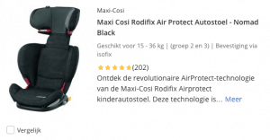 aanbidden dorp Hoes Top 2 Maxi Cosi Rodifix Air Protect Autostoel - Nomad Black review -  Droogtrainers.nl