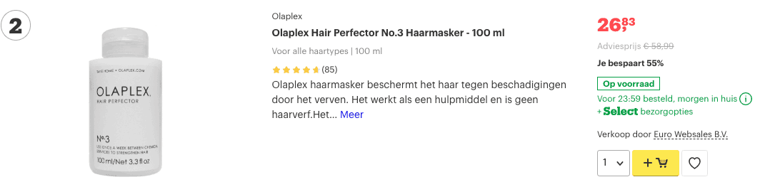 Top 2 Olaplex Hair Perfector No.3 Haarmasker - 100 ml review